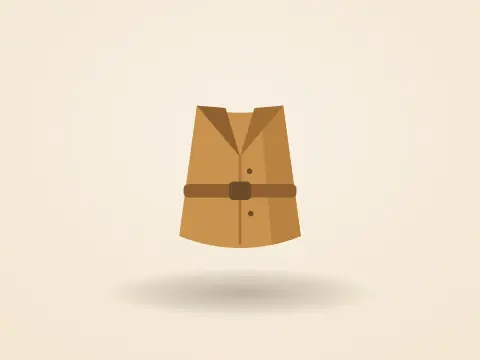 Manteau long en laine — camel, T38